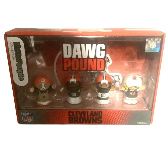 Fisher Price Little People Collector x NFL Cleveland Browns 4-Pack Dawg Pound NE - Picture 5 of 10